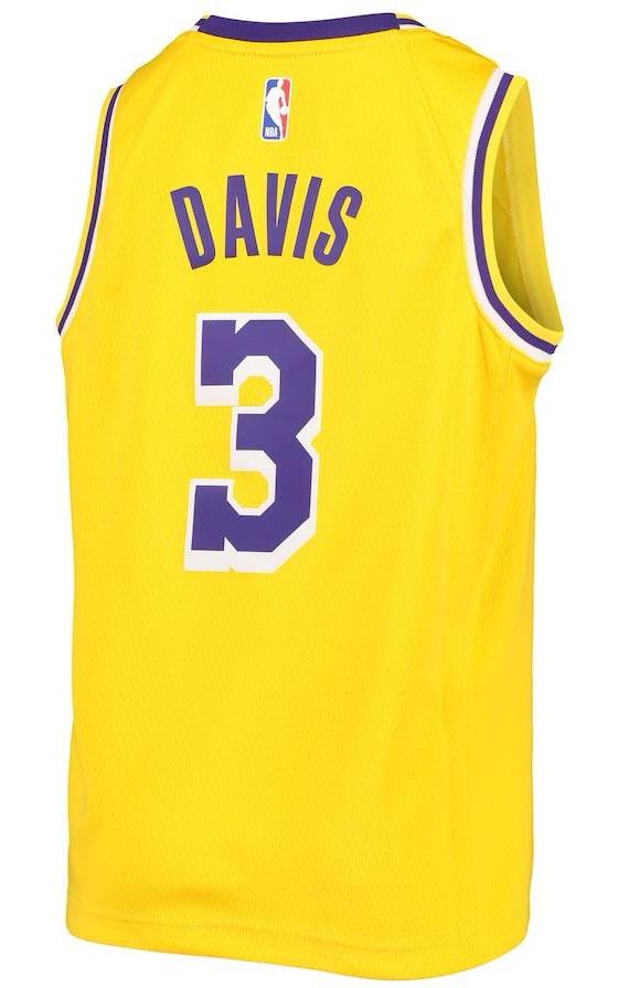 Los Angeles Lakers Anthony Davis Gold Jersey - Icon Edition