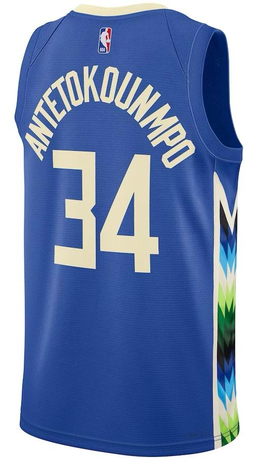 Milwaukee Bucks Giannis Antetokounmpo Royal 2022/23 Jersey - City Edition