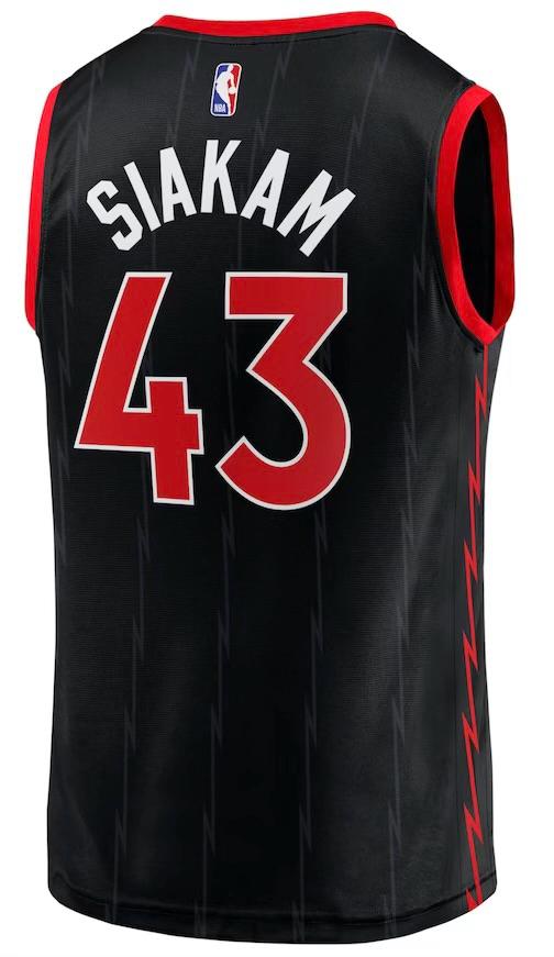 Toronto Raptors Pascal Siakam Black Jersey - Statement Edition