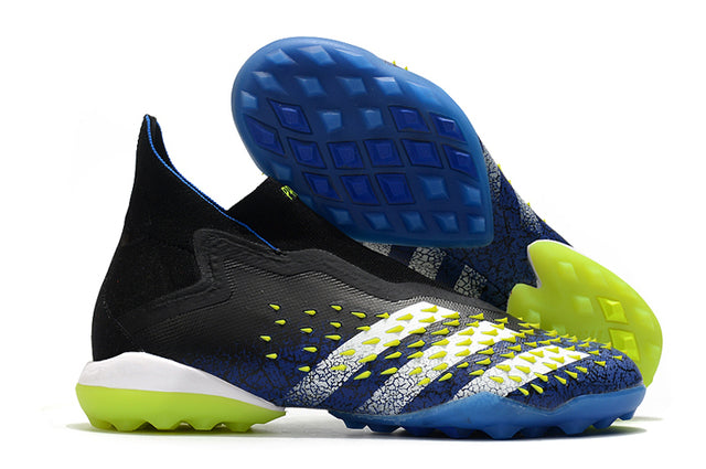 Zapatillas Société Predator Freak + FG Black/Blue - Cano Alto