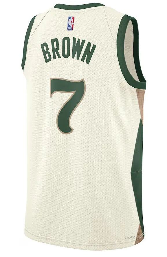 Boston Celtics Jaylen Brown White 2023/24 Jersey - City Edition