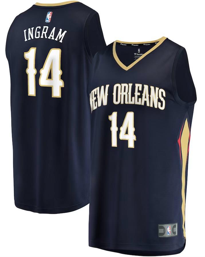 New Orleans Pelicans Brandon Ingram Navy Jersey - Icon Edition