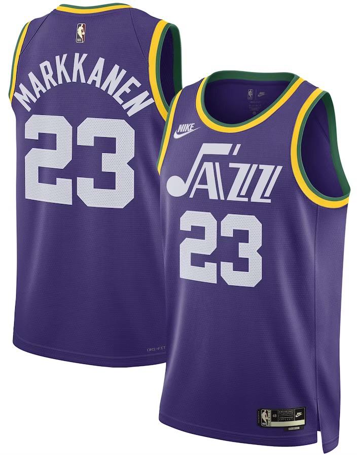 Utah Jazz Lauri Markkanen Purple Jersey - Classic Edition