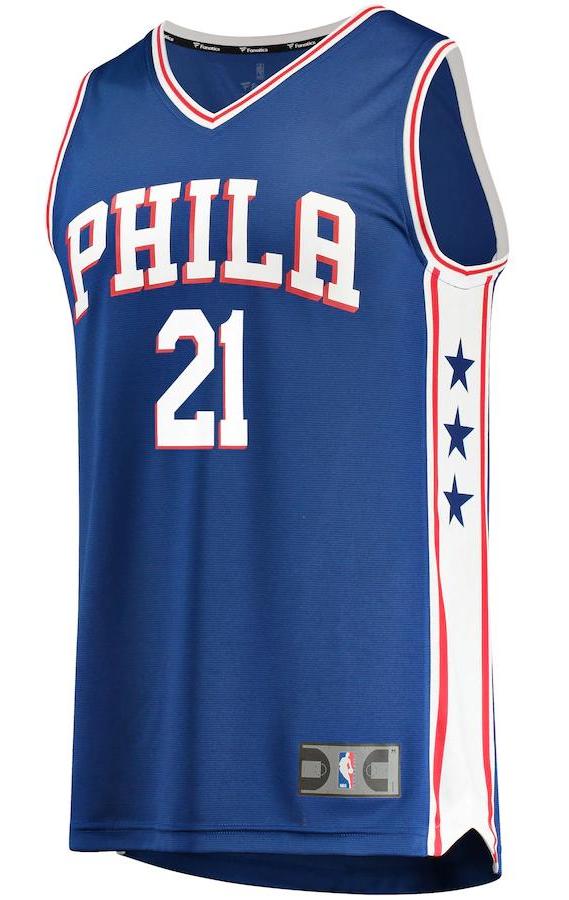 Philadelphia 76ers Joel Embiid Royal Jersey - Icon Edition