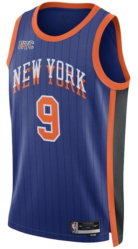 New York Knicks RJ Barrett Blue 2023/24 Jersey - City Edition