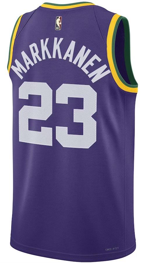 Utah Jazz Lauri Markkanen Purple Jersey - Classic Edition