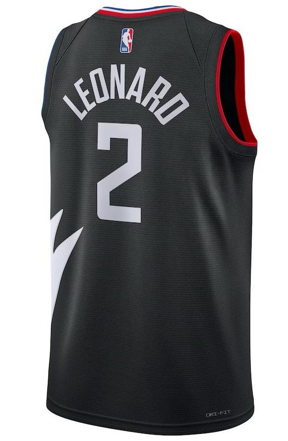 LA Clippers Kawhi Leonard Black Jersey - Statement Edition