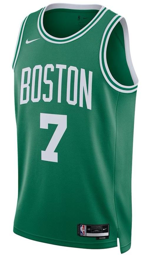 Boston Celtics Jaylen Brown Green Jersey - Icon Edition