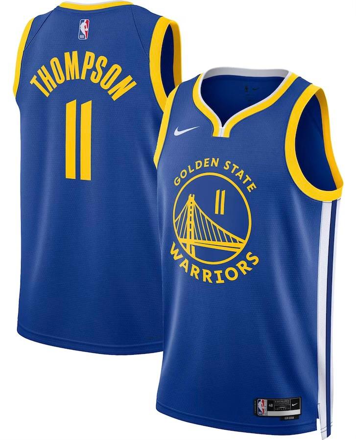 Golden State Warriors Klay Thompson Royal Jersey - Icon Edition