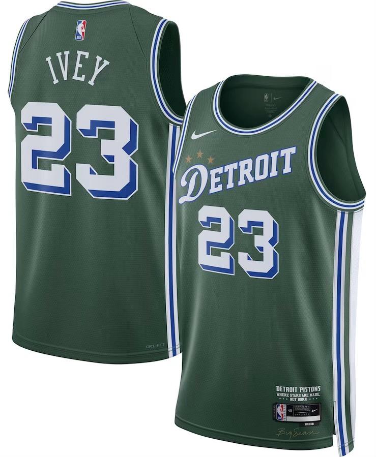 Detroit Pistons Jaden Ivey Green 2022/23 Jersey - City Edition