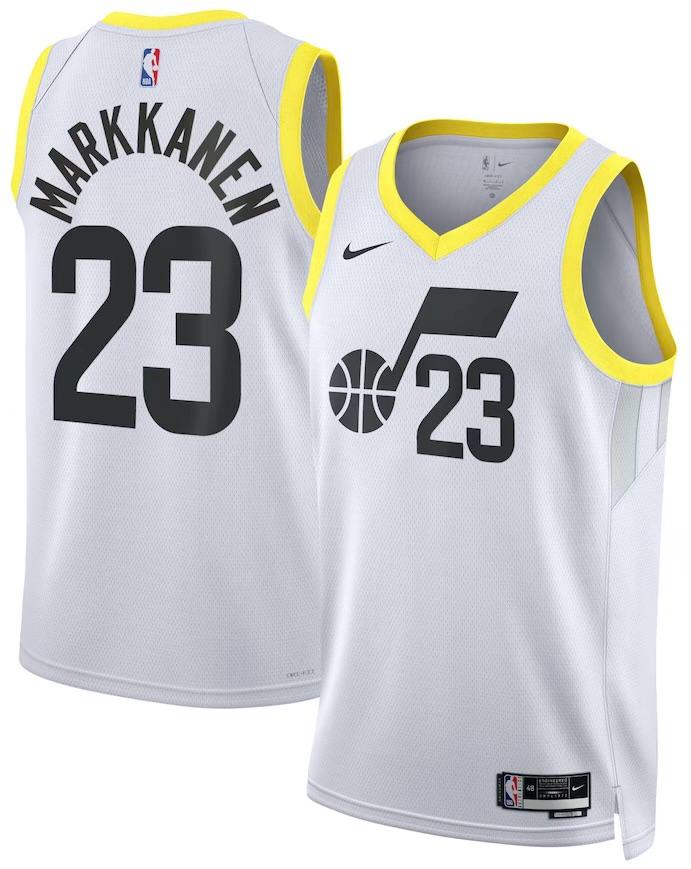 Utah Jazz Lauri Markkanen White Jersey - Association Edition