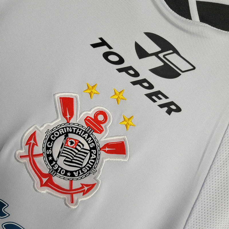 Corinthians Retro Casa - 2000 Topper Negro y Blanco