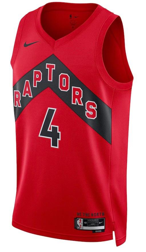 Toronto Raptors Scottie Barnes Red Jersey - Icon Edition