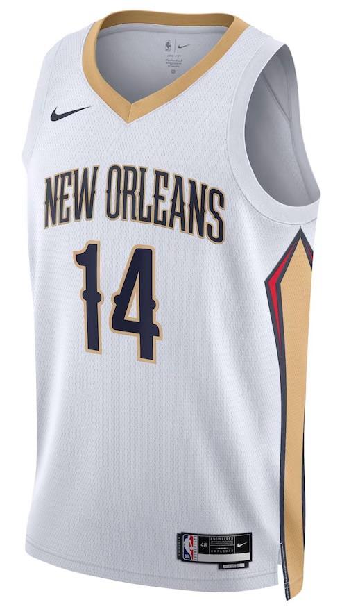 New Orleans Pelicans Brandon Ingram White Jersey - Association Edition