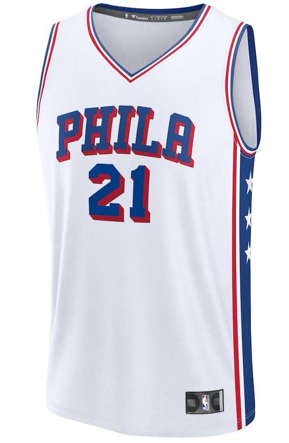 Philadelphia 76ers Joel Embiid White Jersey - Association Edition