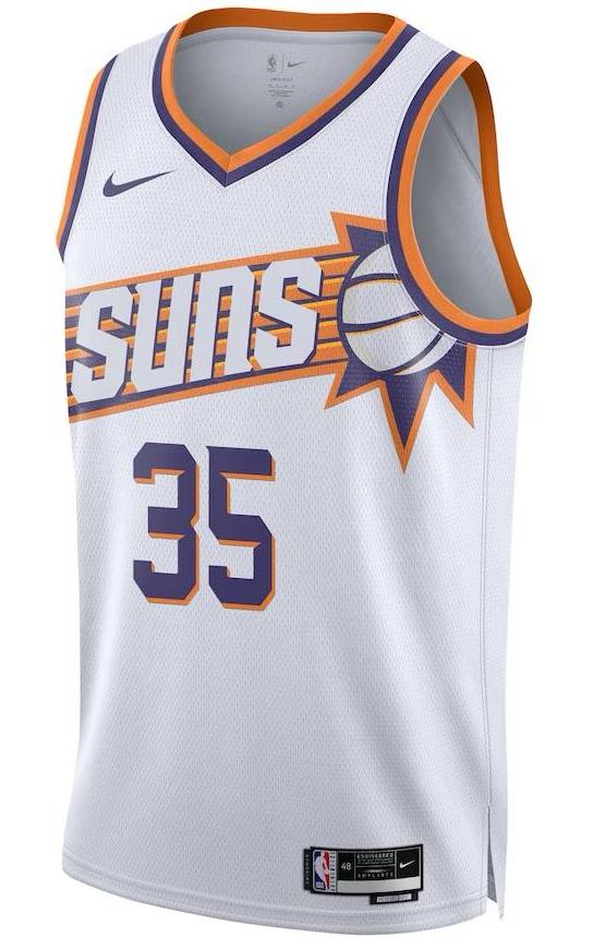 Phoenix Suns Kevin Durant White Jersey - Association Edition