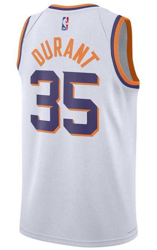 Phoenix Suns Kevin Durant White Jersey - Association Edition