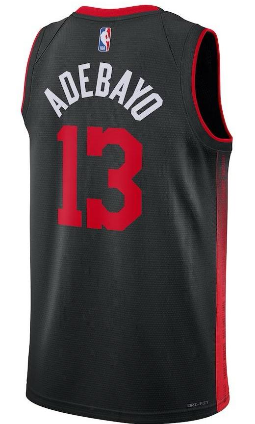 Miami Heat Bam Adebayo Black 2023/24 Jersey - City Edition