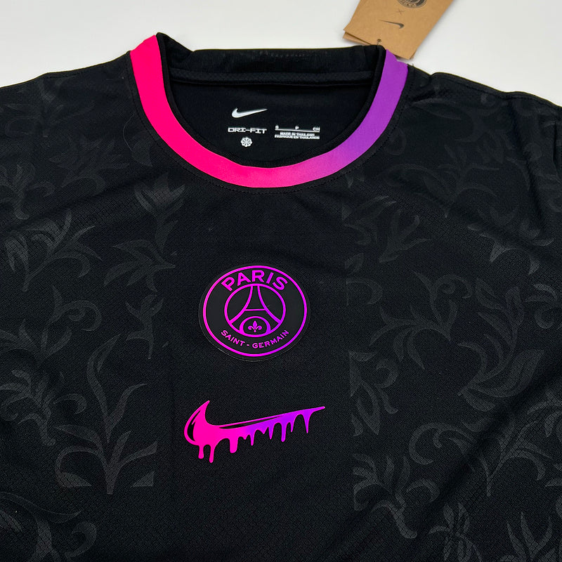 Camiseta PSG Edición Especial 24/25 Negro e Rosa