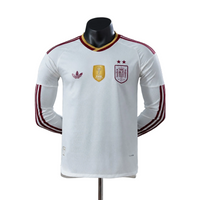 Camiseta España Away 26/27 - Manga Larga - Dos Estrellas y Parche de Campeón del Mundo