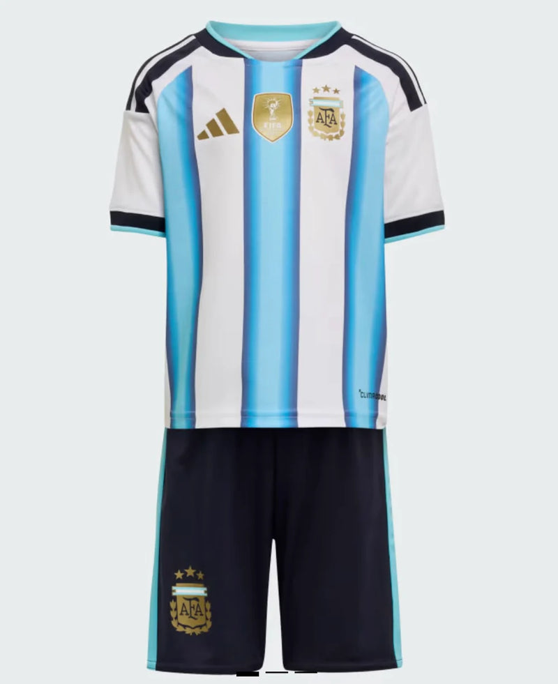 Conjunto para niño/niña Argentina Home 26/27 - Con parche de Campeón