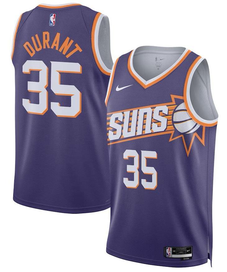 Phoenix Suns Kevin Durant Purple Jersey - Icon Edition