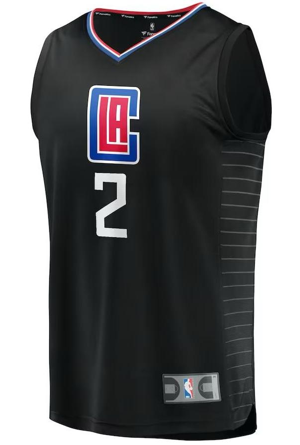 LA Clippers Kawhi Leonard Black Jersey - Statement Edition