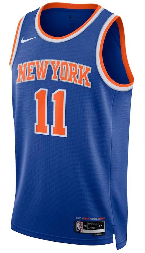 New York Knicks Jalen Brunson Blue Jersey - Icon Edition