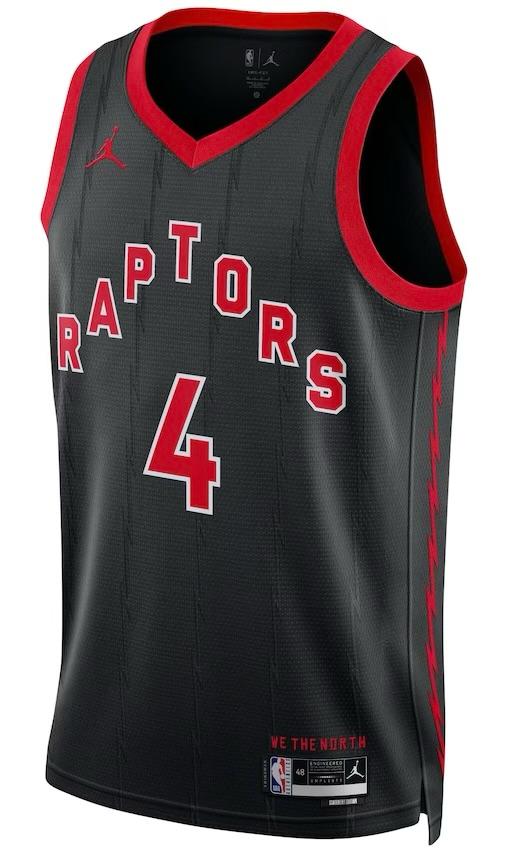 Toronto Raptors Scottie Barnes Black Jersey - Statement Edition