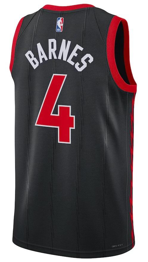 Toronto Raptors Scottie Barnes Black Jersey - Statement Edition