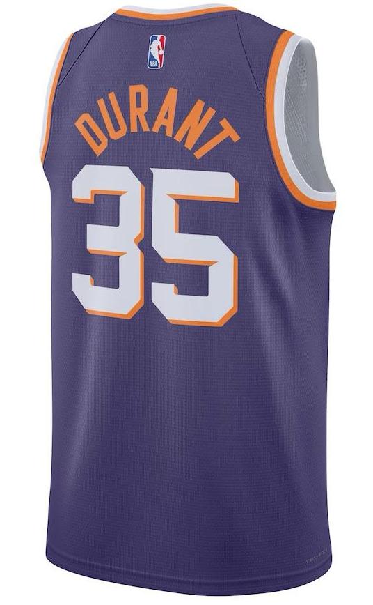 Phoenix Suns Kevin Durant Purple Jersey - Icon Edition