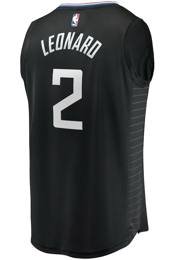 LA Clippers Kawhi Leonard Black Jersey - Statement Edition