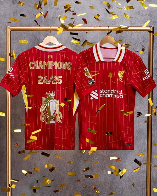 Camiseta Liverpool Home - Edición especial - Campeones 24/25 y Trofeo de Oro