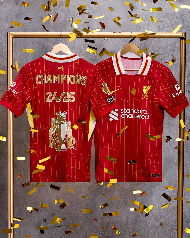 Camiseta Liverpool Home - Edición especial - Campeones 24/25 y Trofeo de Oro