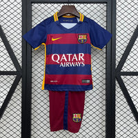 Camiseta y Pantalones Cortos para Niño FC Barcelona Retro