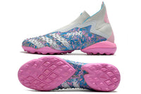 Zapatillas Société Predator Freak + FG White/Blue/Pink - Cano Alto
