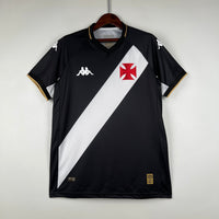 Camiseta Vasco Home 23/24 - Preto com listra Blanca