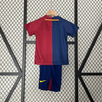 Camiseta y Pantalón Corto Niño FC Barcelona Home Retro 08/09