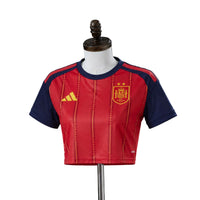 Camiseta España Home 26/27 - Mujer Cropped