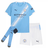 Conjunto para niño/niña Manchester City Home 25/26 - Con medias