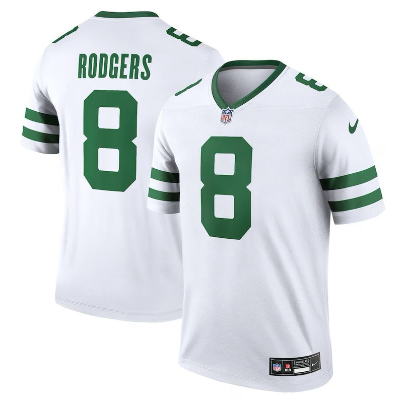 New York Jets Aaron Rodgers - White Jersey