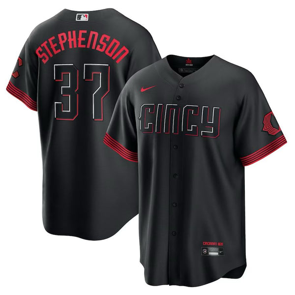 Cincinnati Reds Tyler Stephenson – Black Jersey