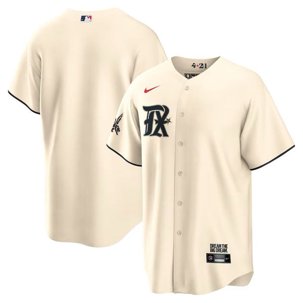 Texas Rangers – Blank Cream Jersey