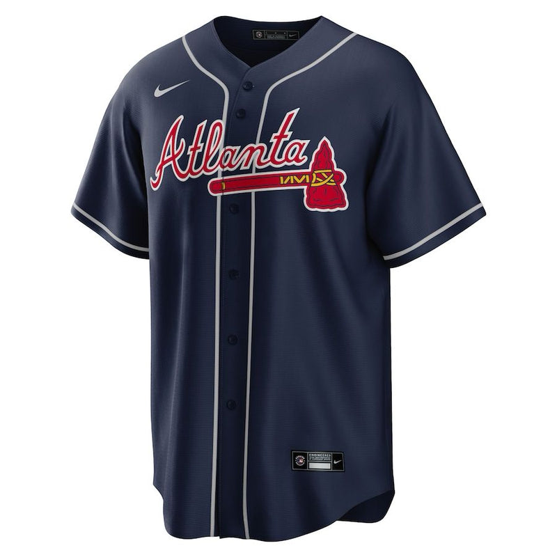 Atlanta Braves Matt Oslon – Navy Jersey