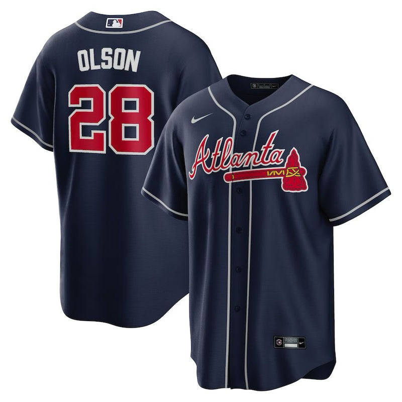 Atlanta Braves Matt Oslon – Navy Jersey