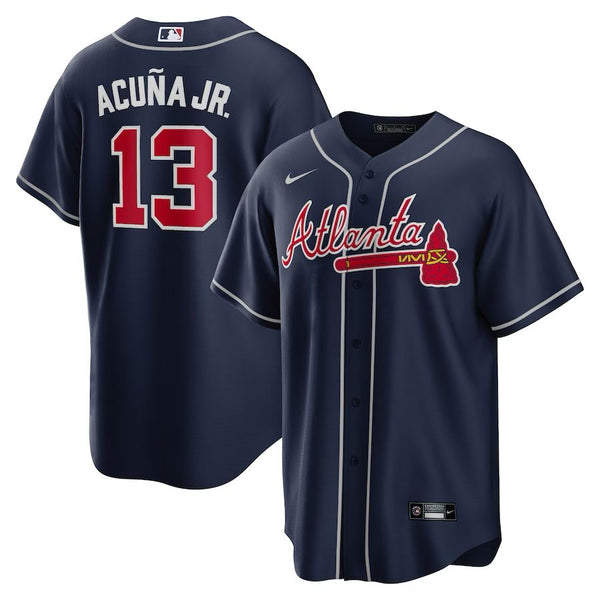 Atlanta Braves Ronald Acuna Jr – Navy Jersey