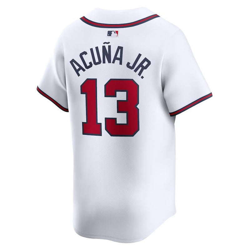 Atlanta Braves Ronald Acuna Jr – White/Red Jersey