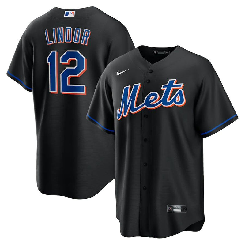 New York Mets Francisco Lindor – Black Jersey