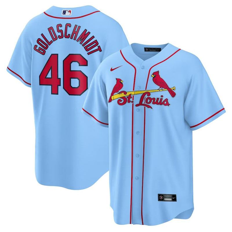 St Louis Cardinals Paul Goldschmidt – Light Blue Jersey