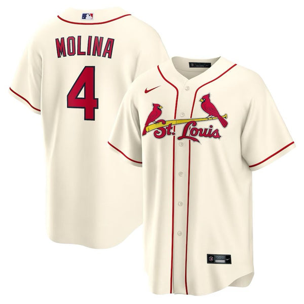 St Louis Cardinals Yadier Molina – Cream Jersey